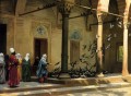 Harem Frauen Fütterung Tauben in einem Hof Arabien Jean Leon Gerome